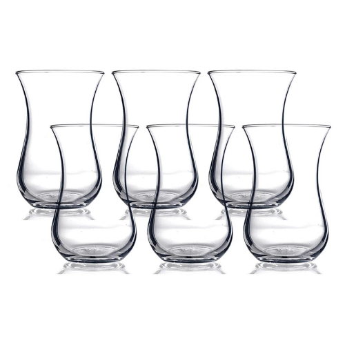 Turkish Tea Cup Set 6 Piece — Pasabahce Izmir, 5.5 Oz