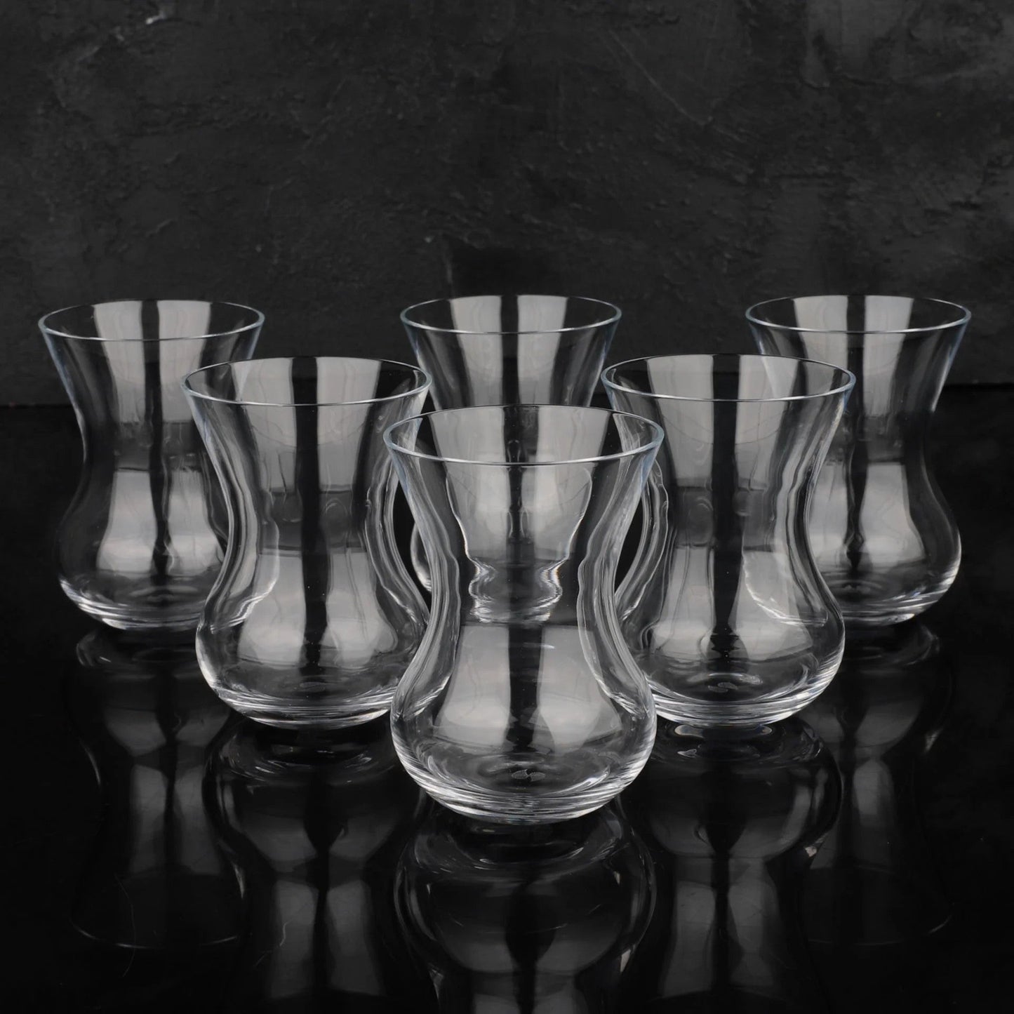 Turkish Teacup Set Nude 6 Piece — Pasabahce, 4.75 Oz