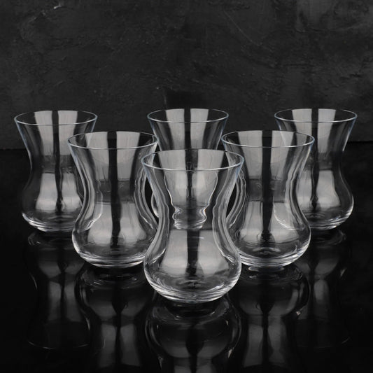 Turkish Teacup Set Nude 6 Piece — Pasabahce, 4.75 Oz