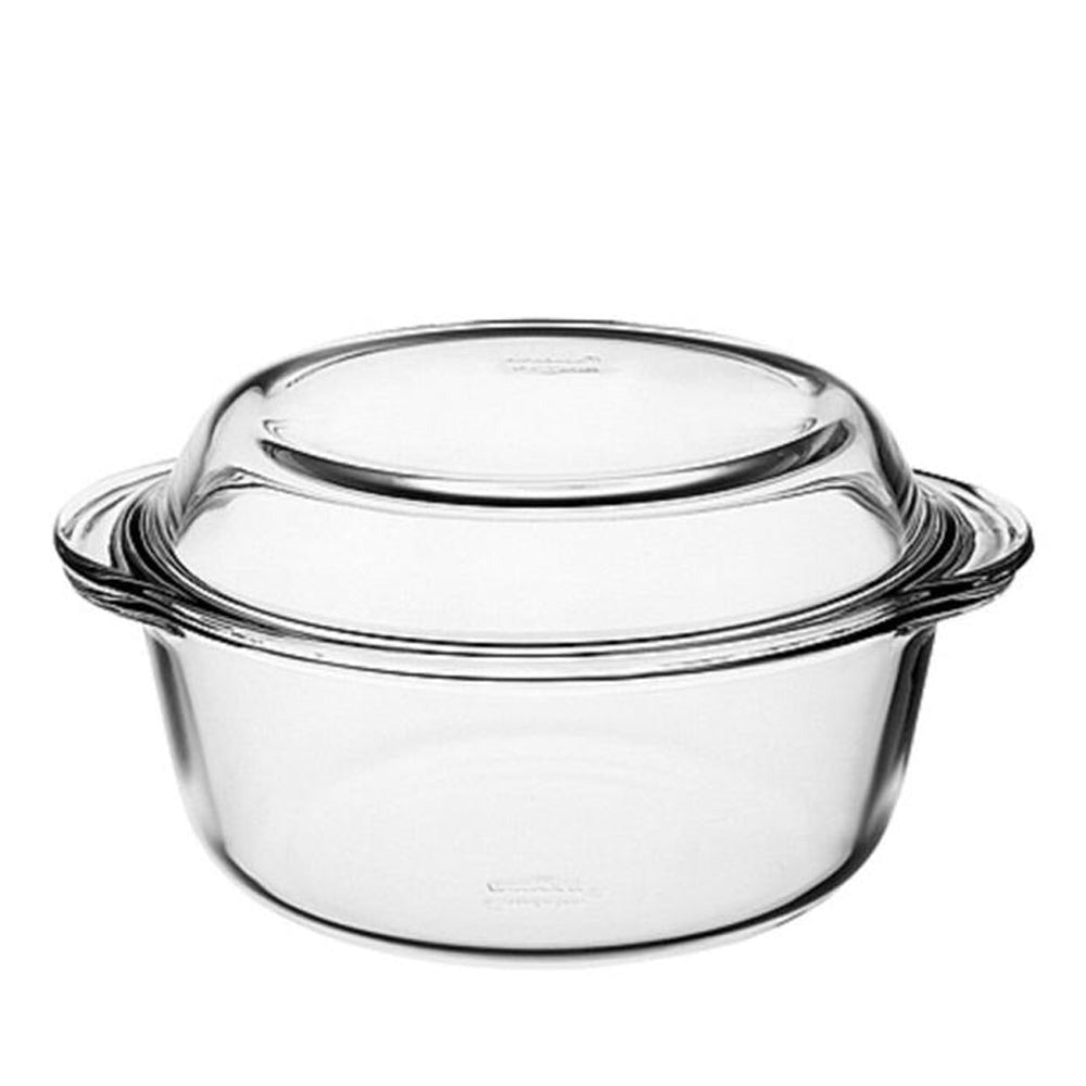 Pasabahce Oven-Safe Glass Casserole Round Baking Dish