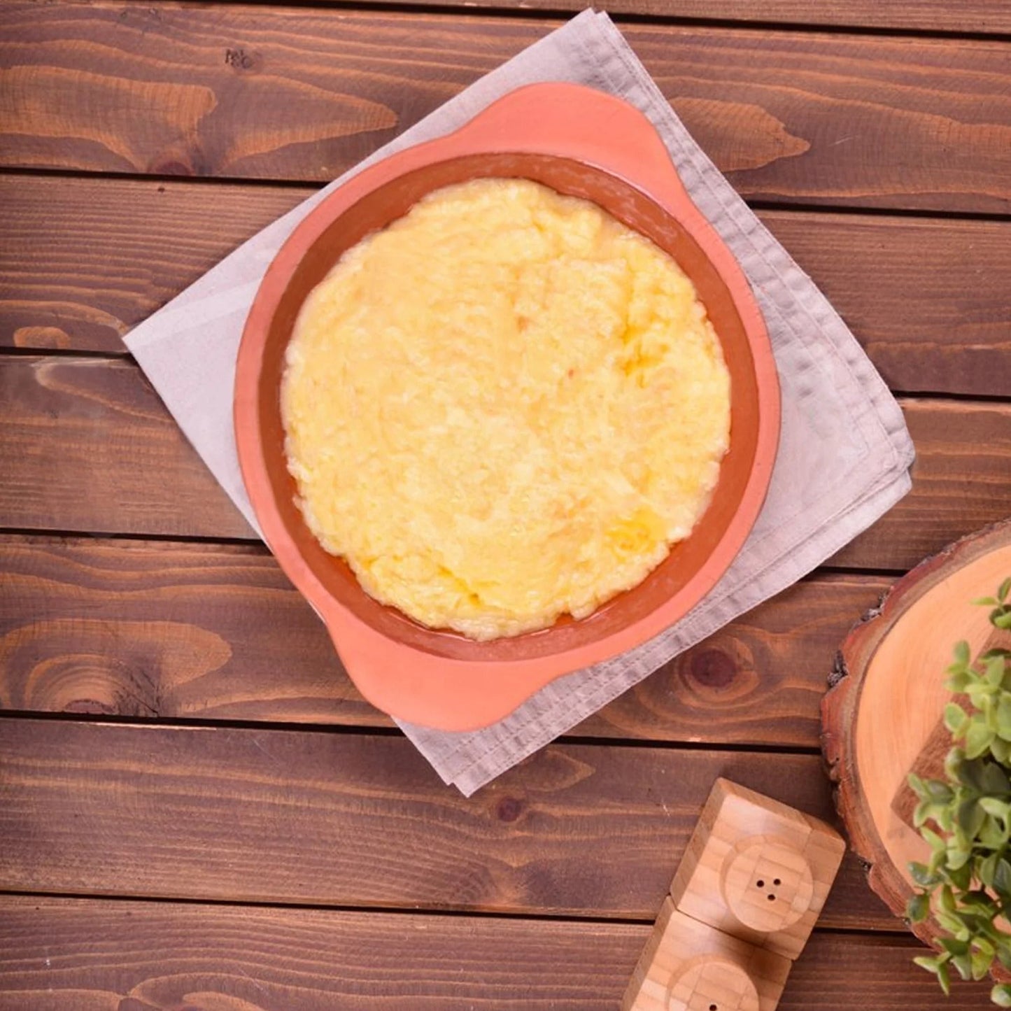Terracotta Egg Pan Sahan — 10 Inch Earthenware Omelet Pan