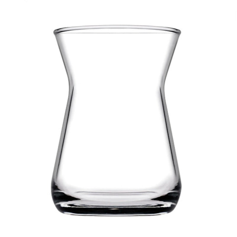 Turkish Tea Glass Set 6 Piece — Pasabahce Irem Clear, 4.5 Oz