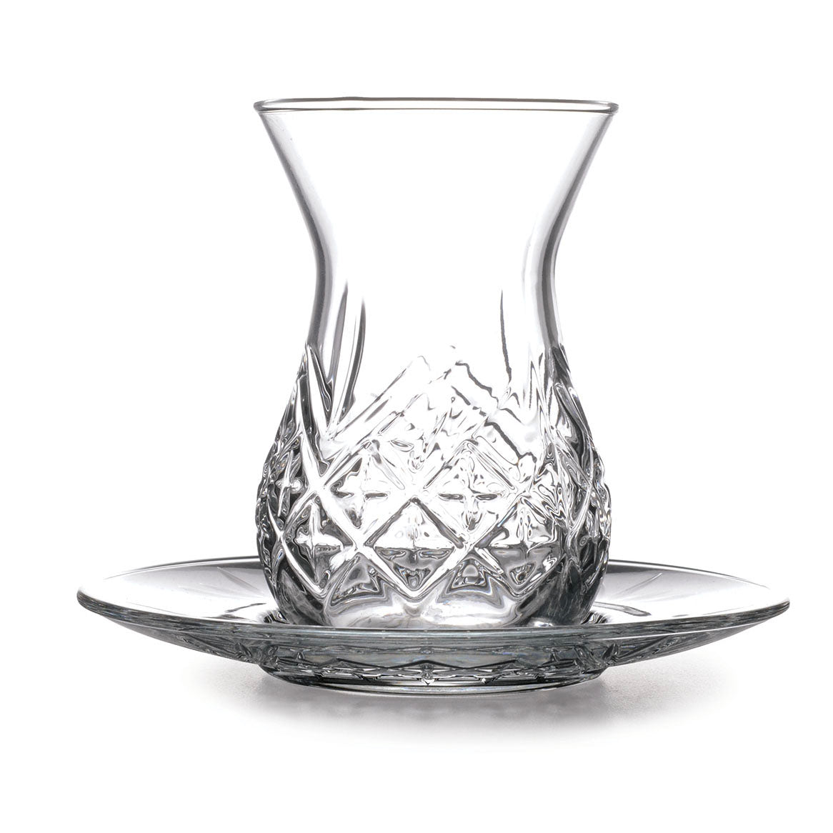 Turkish Tea Cups and Saucers 12 Piece — Pasabahce Timeless Set