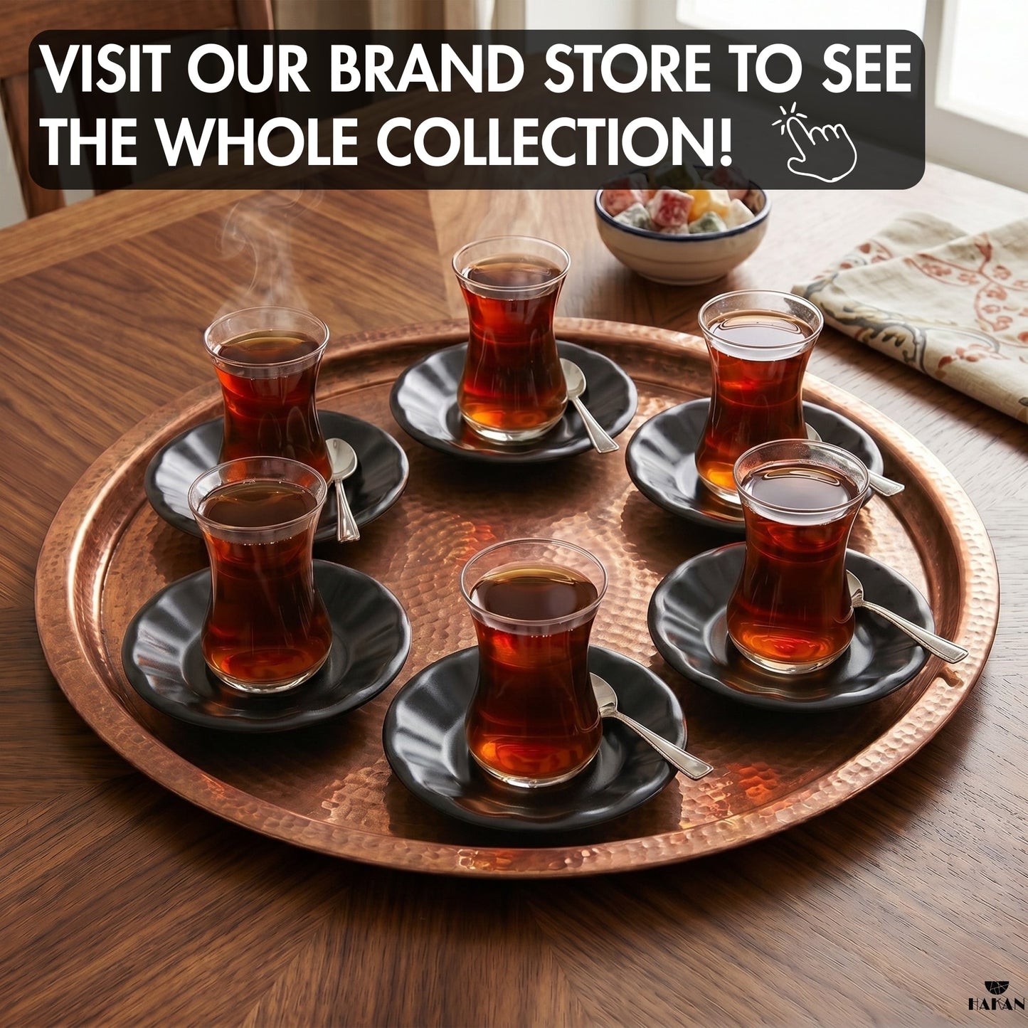 Melamine Tea Saucers Unbreakable 6 Piece — , 4.3 Inch