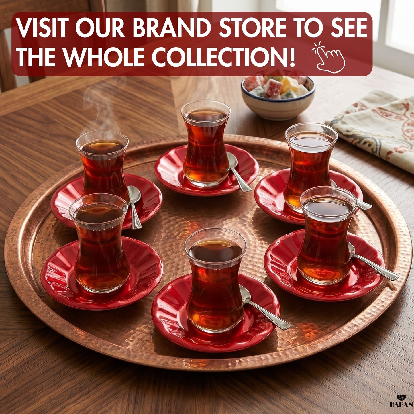 Melamine Tea Saucers Unbreakable 6 Piece — , 4.3 Inch