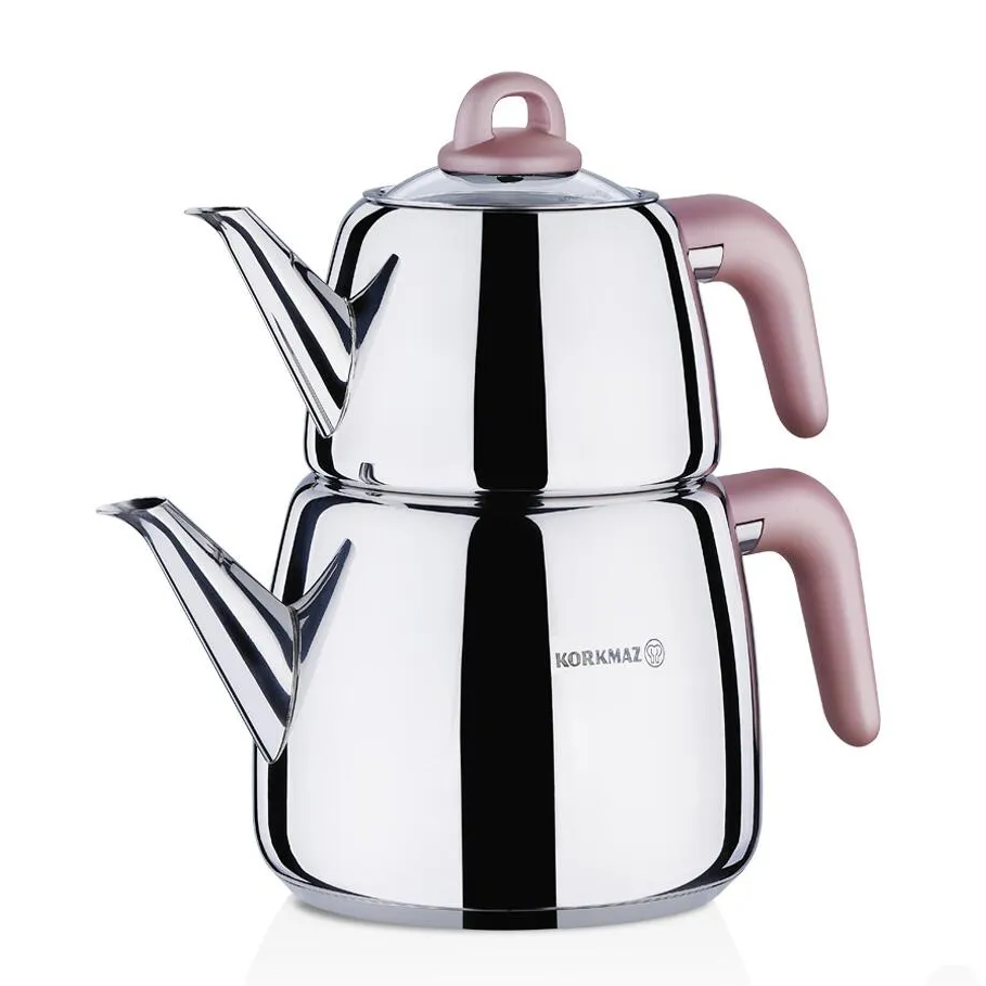 Turkish Teapot Set Bakelite Handle 3 L — Korkmaz, 4 Colors