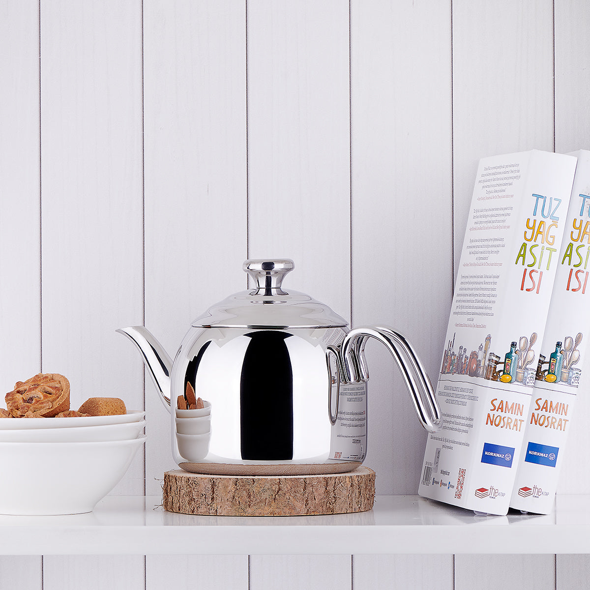 Double Turkish Teapot Set — Korkmaz Droppa, 3 Sizes