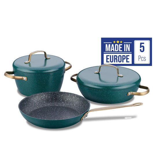Korkmaz Vintage Pot and Pan Set — 5 Piece