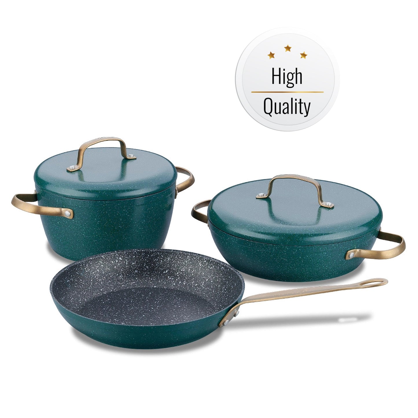 Korkmaz Vintage Pot and Pan Set — 5 Piece
