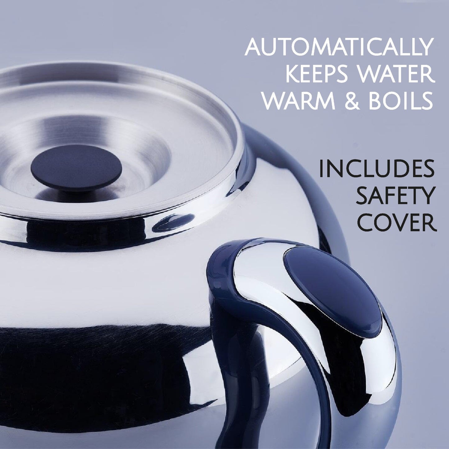 Electric Samovar Stainless Steel 4.8 L Premium — Korkmaz Hanedan