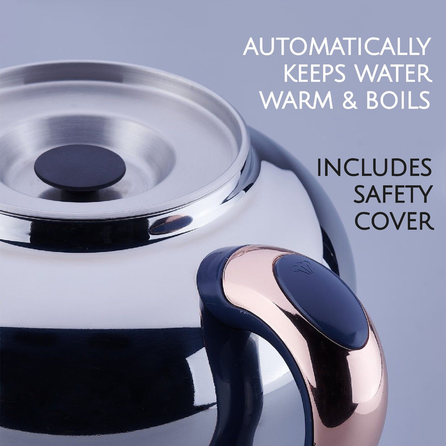 Electric Samovar Stainless Steel 4.8 L Premium — Korkmaz Hanedan