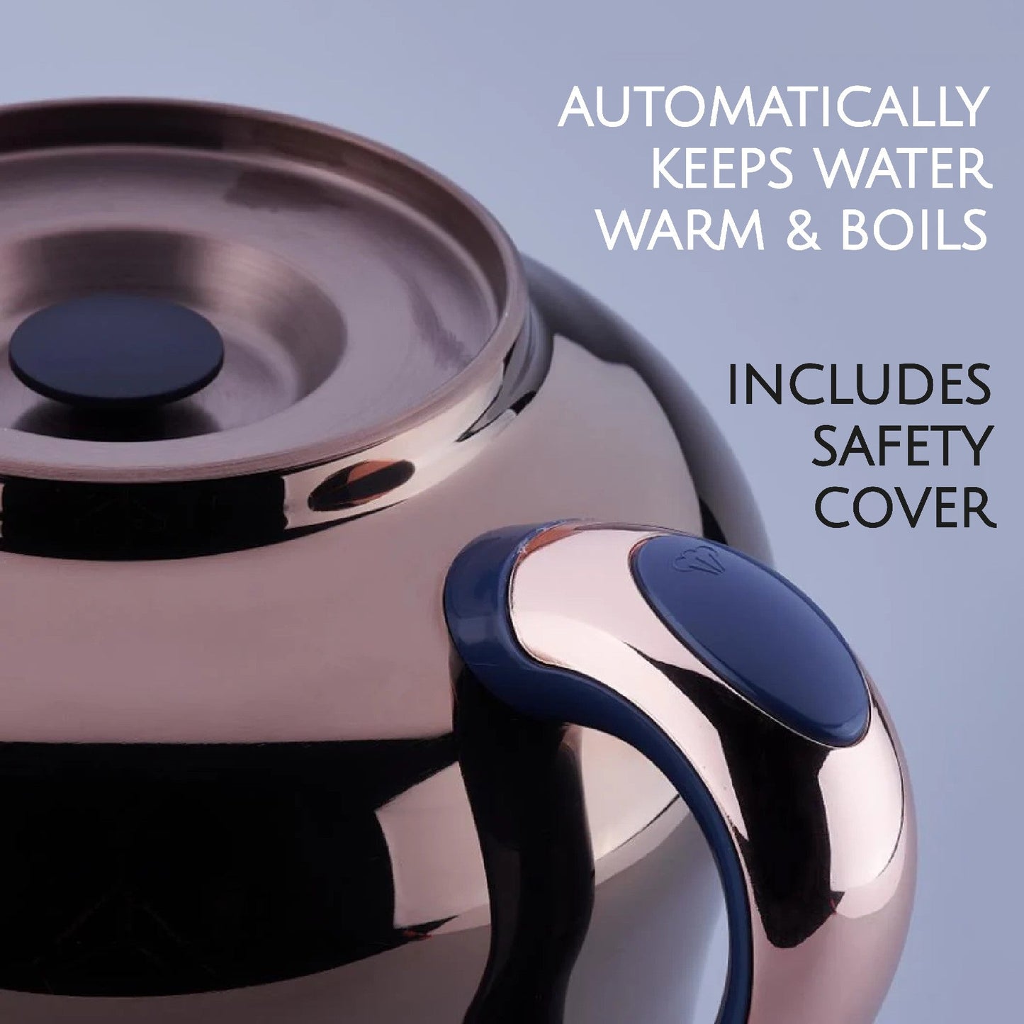 Electric Samovar Stainless Steel 4.8 L Premium — Korkmaz Hanedan