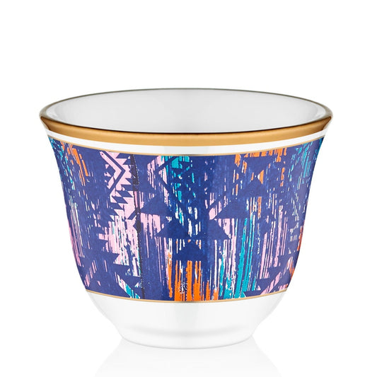 Demitasse Cups Greek Armenian Coffee — Fancy 6 Piece