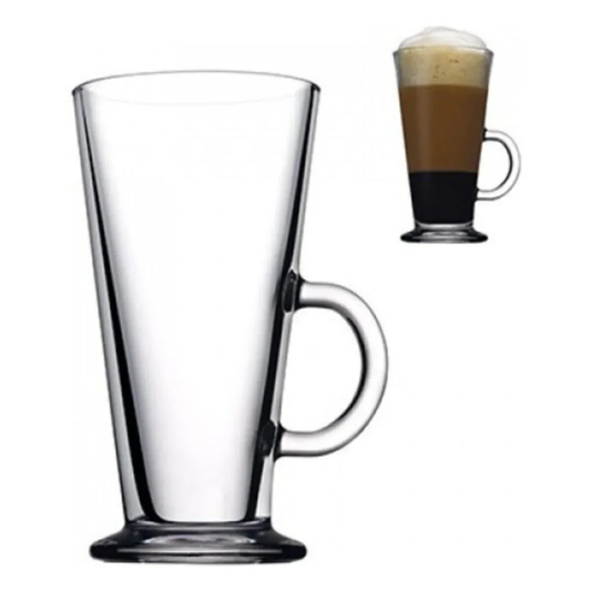 Glass Coffee Mug 9 Oz — Pasabahce Colombian, 2 Piece