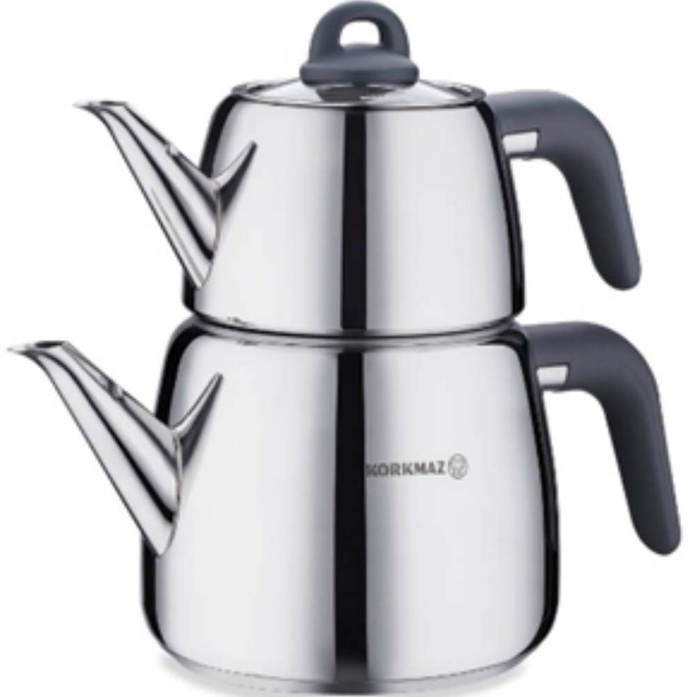 Turkish Teapot Set Bakelite Handle 3 L — Korkmaz, 4 Colors
