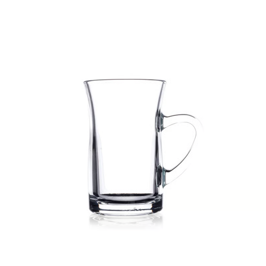 Tea Glass with Handle 3 Piece — Pasabahce Mila, 5 Oz
