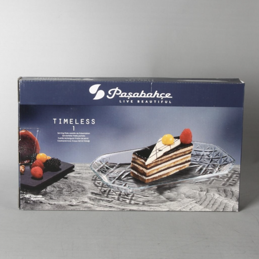 Pasabahce Timeless Boat Plate — 30 x 18 cm Serving Plate