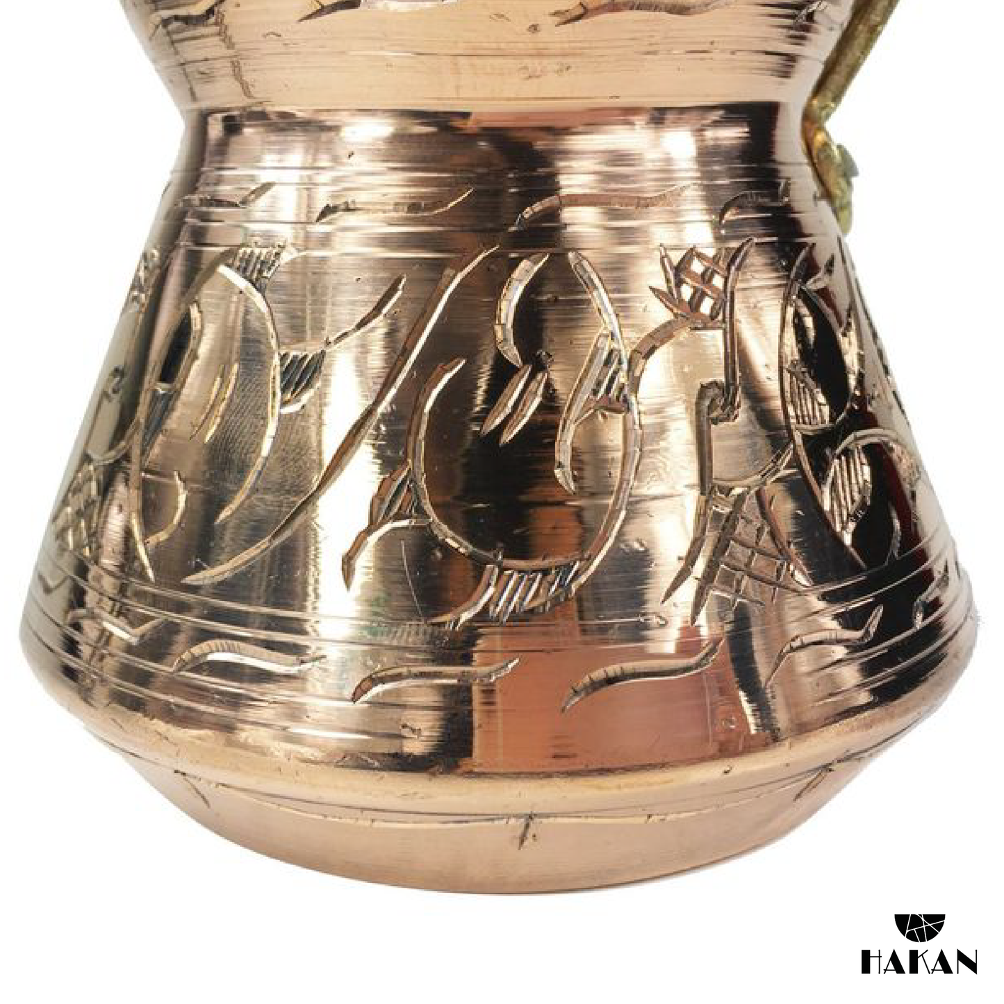 Copper Turkish Coffee Pot with Wooden Handle — Thick Copper