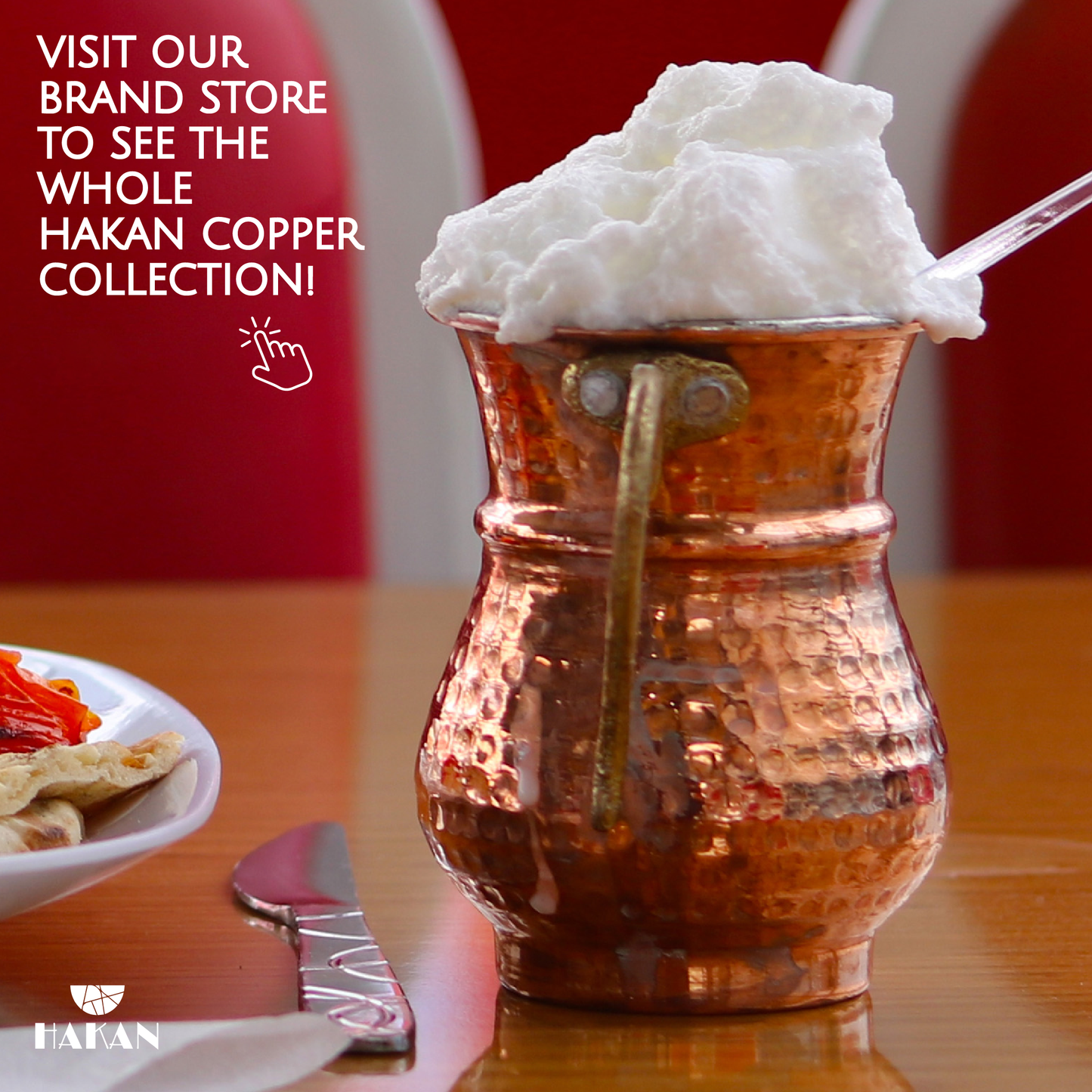 Copper Mug Set Hammered Turkish — 8.4 Oz