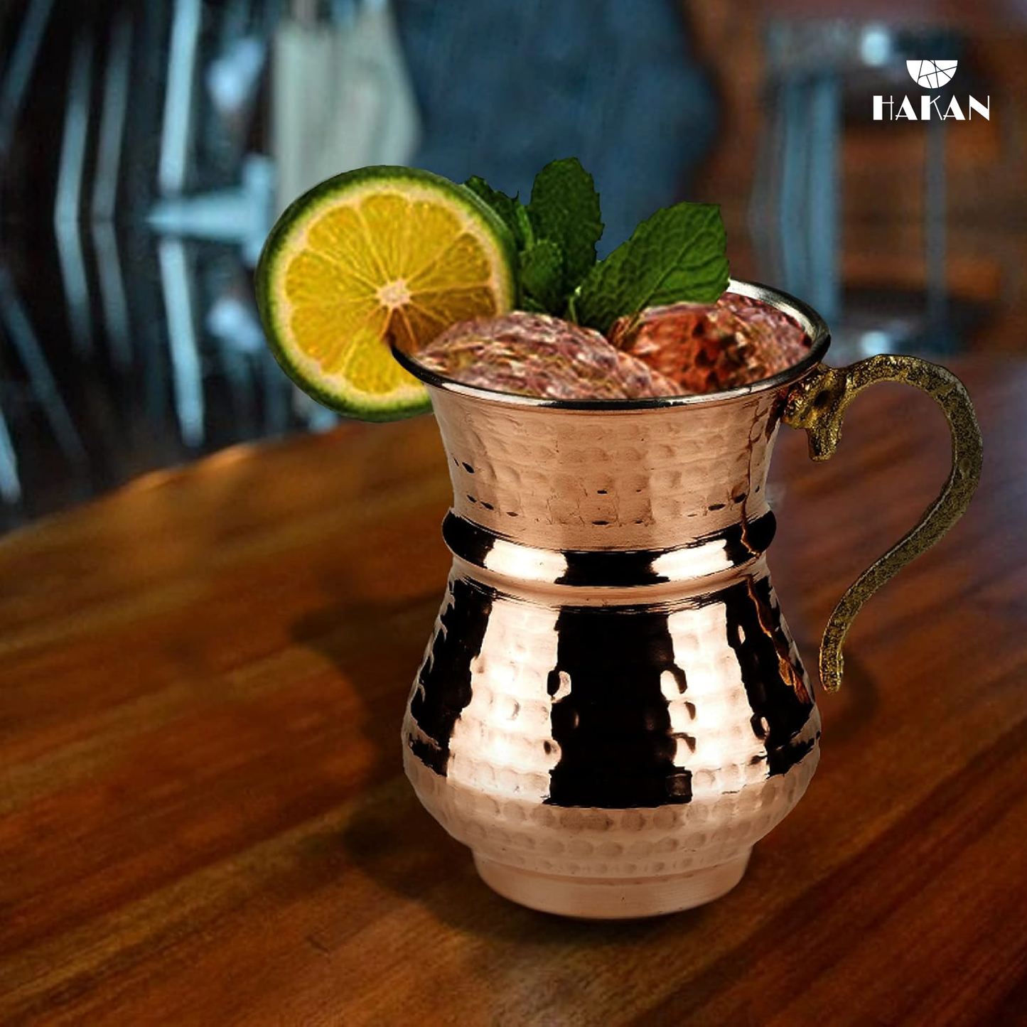 Copper Mug Set Hammered Turkish — 8.4 Oz