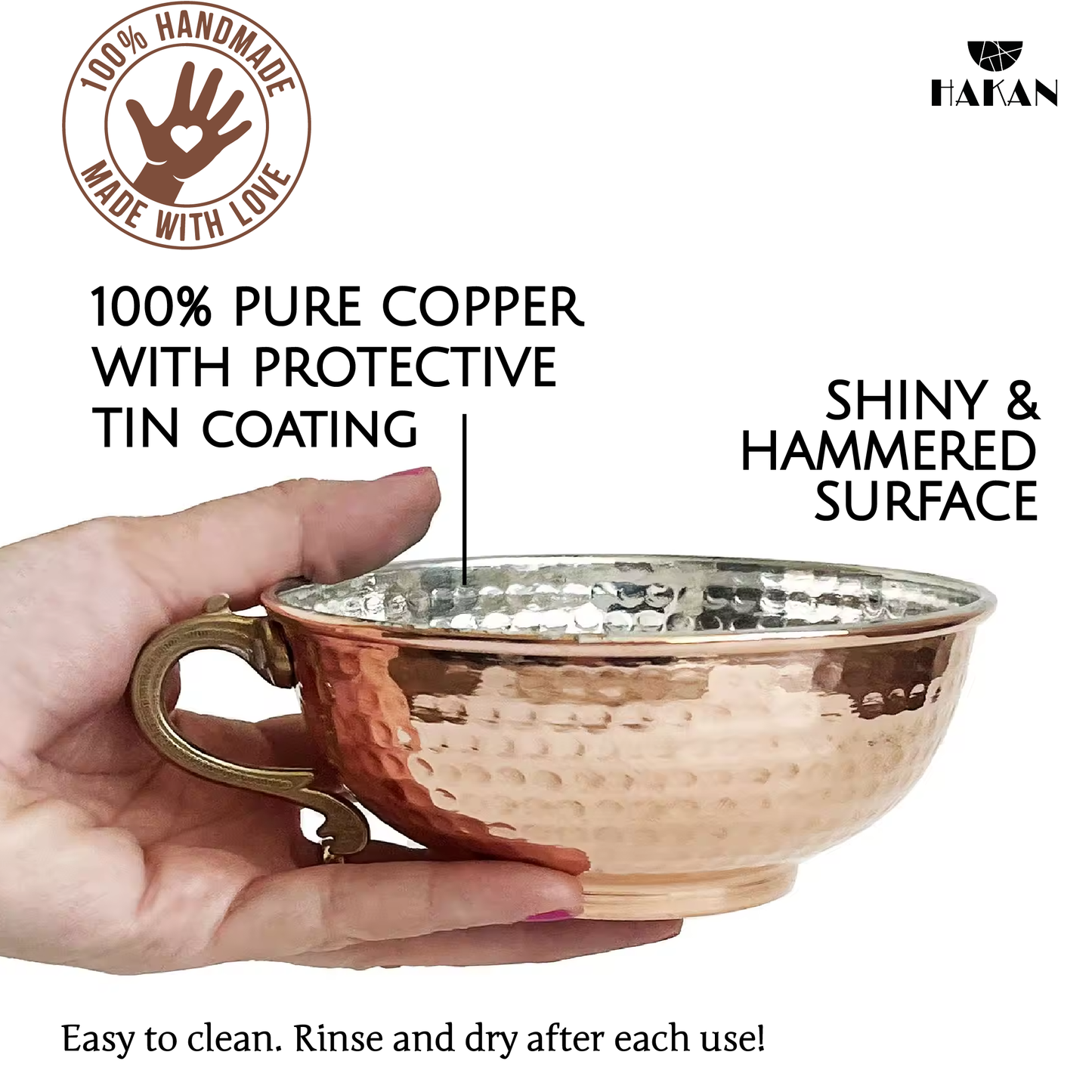 Copper Moscow Mule Mug Handmade — Rustic Turkish Drinkware