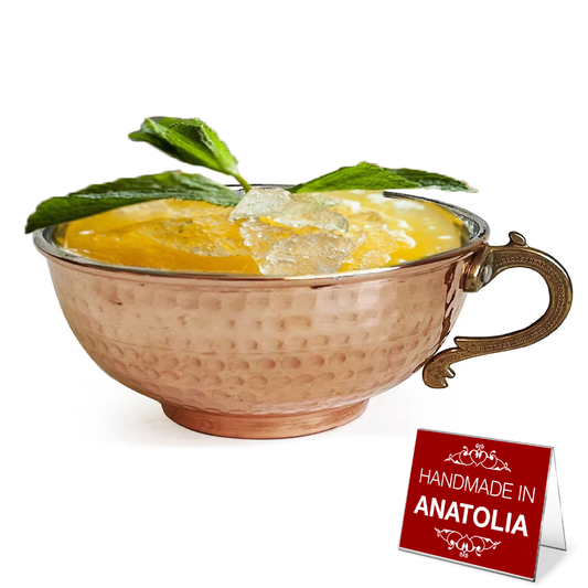Copper Moscow Mule Mug Handmade — Rustic Turkish Drinkware