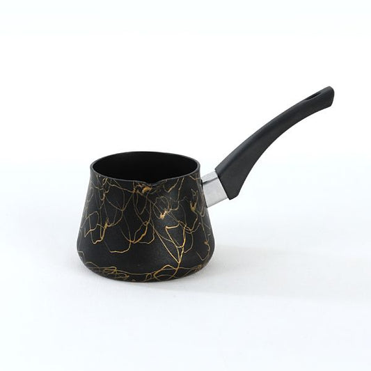 Turkish Coffee Pot — Granite Nonstick Black & Gold, 3 Sizes