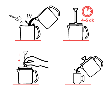 Turkish Teapot Set French Press Style — Korkmaz Aqua Stainless Steel