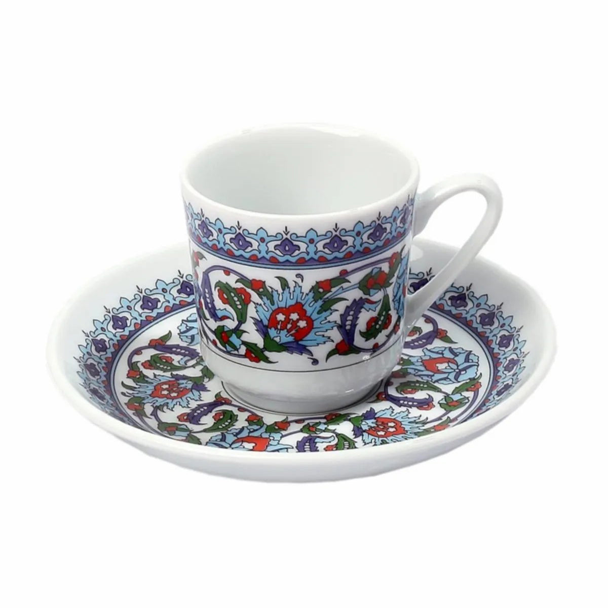 Gural Turkish Coffee Cup Set for 6 — Premium Porcelain