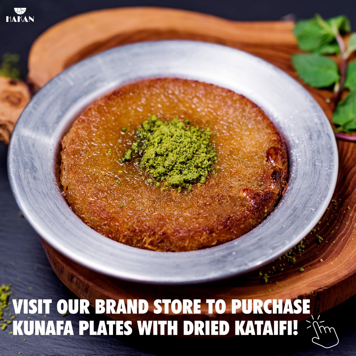 Kunafa Aluminum Baking and Serving Pan — 5 Size Options