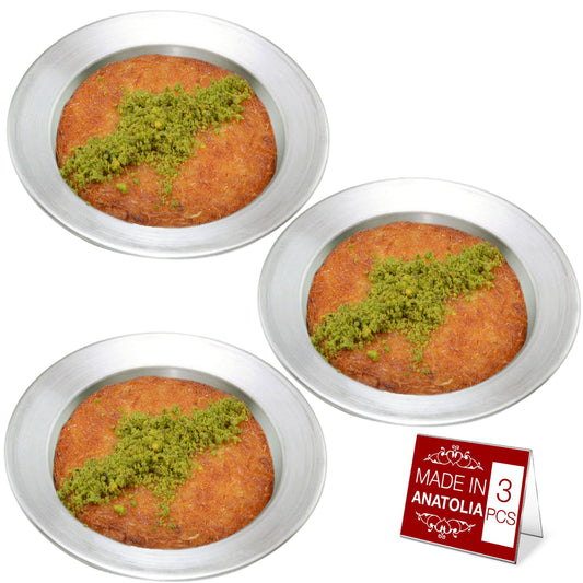 Kunafa Aluminum Baking and Serving Pan — 5 Size Options
