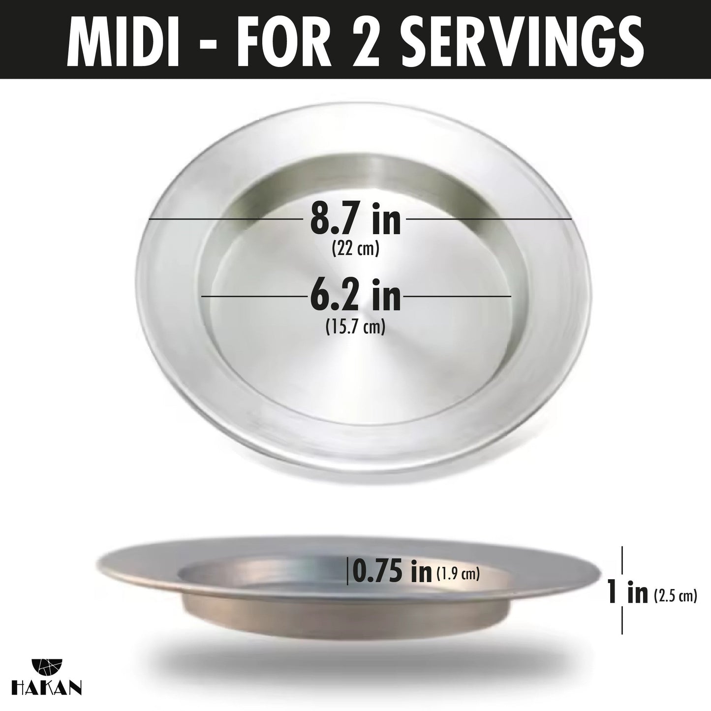 Kunafa Aluminum Baking and Serving Pan — 5 Size Options
