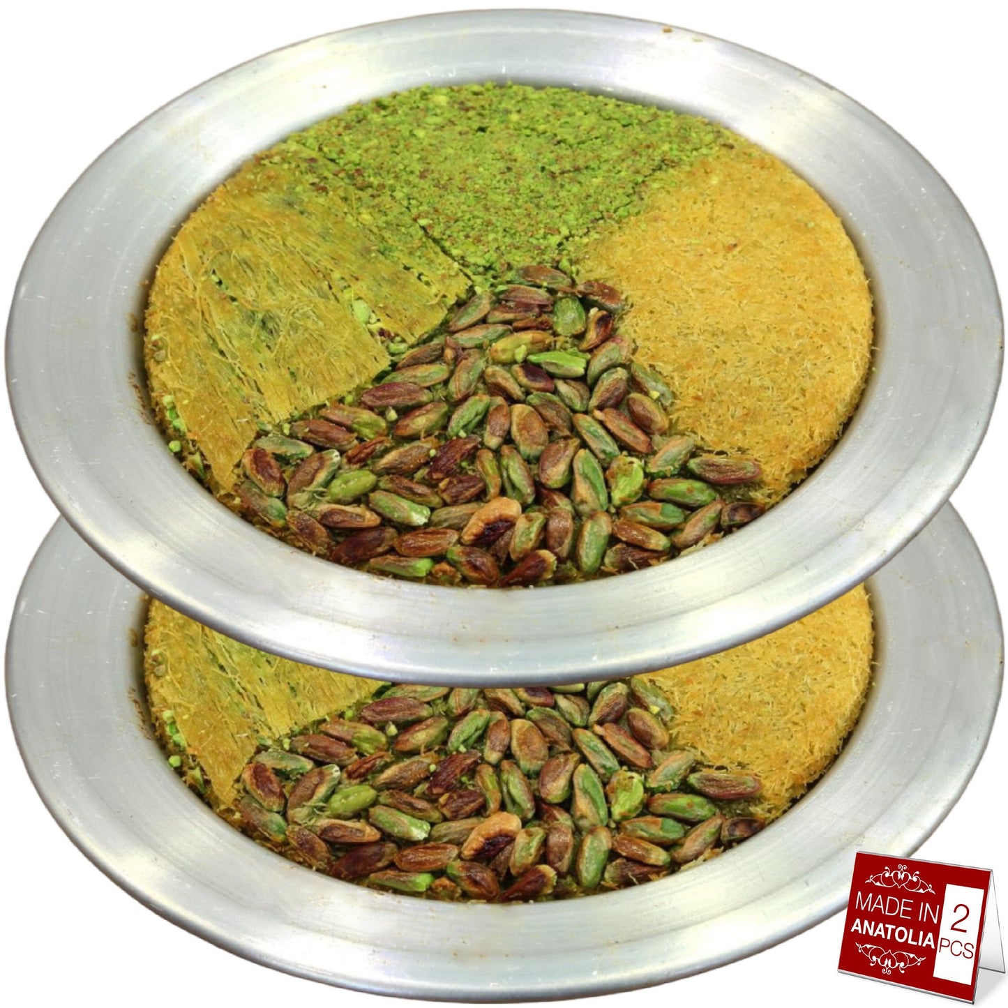 Kunafa Aluminum Baking and Serving Pan — 5 Size Options
