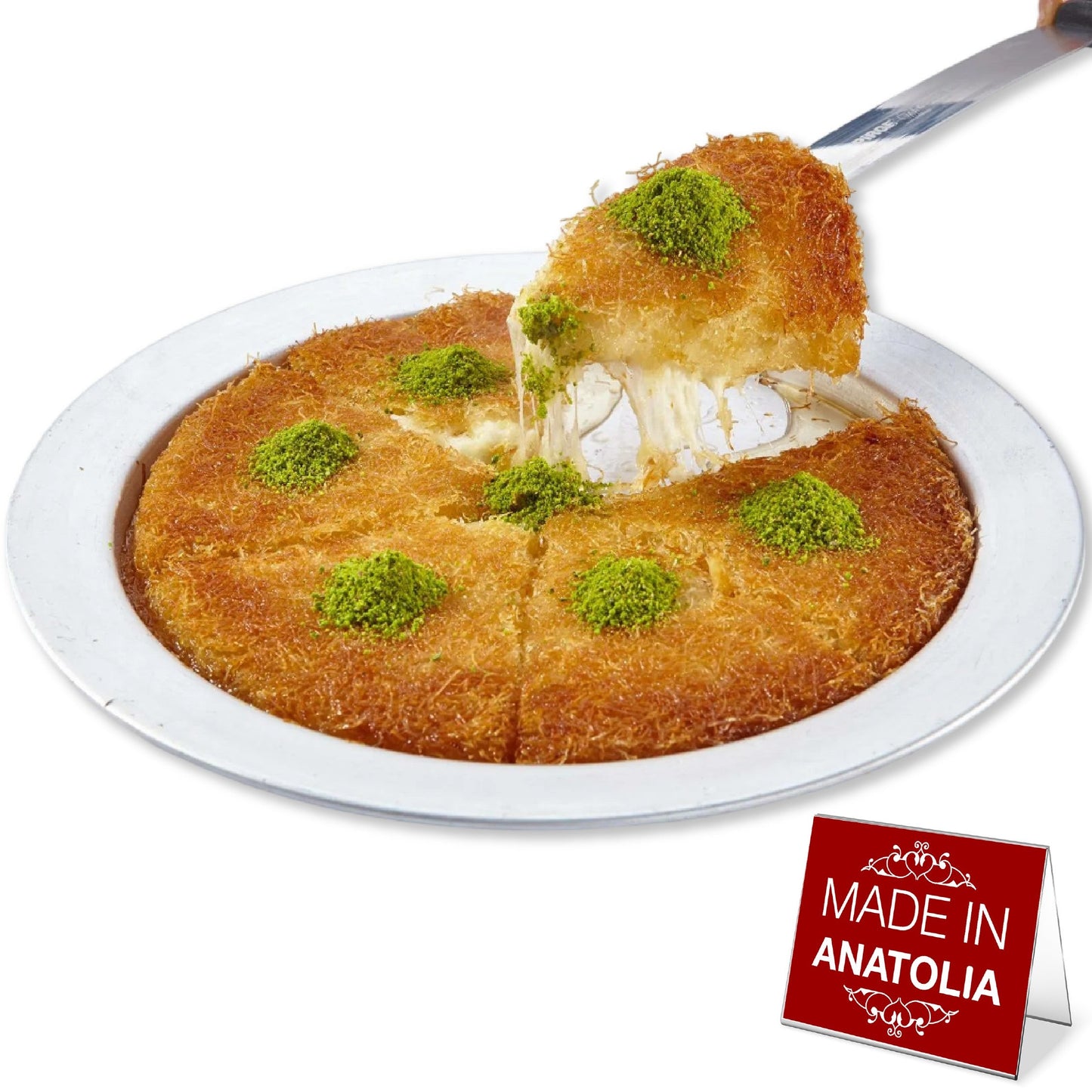 Kunafa Aluminum Baking and Serving Pan — 5 Size Options