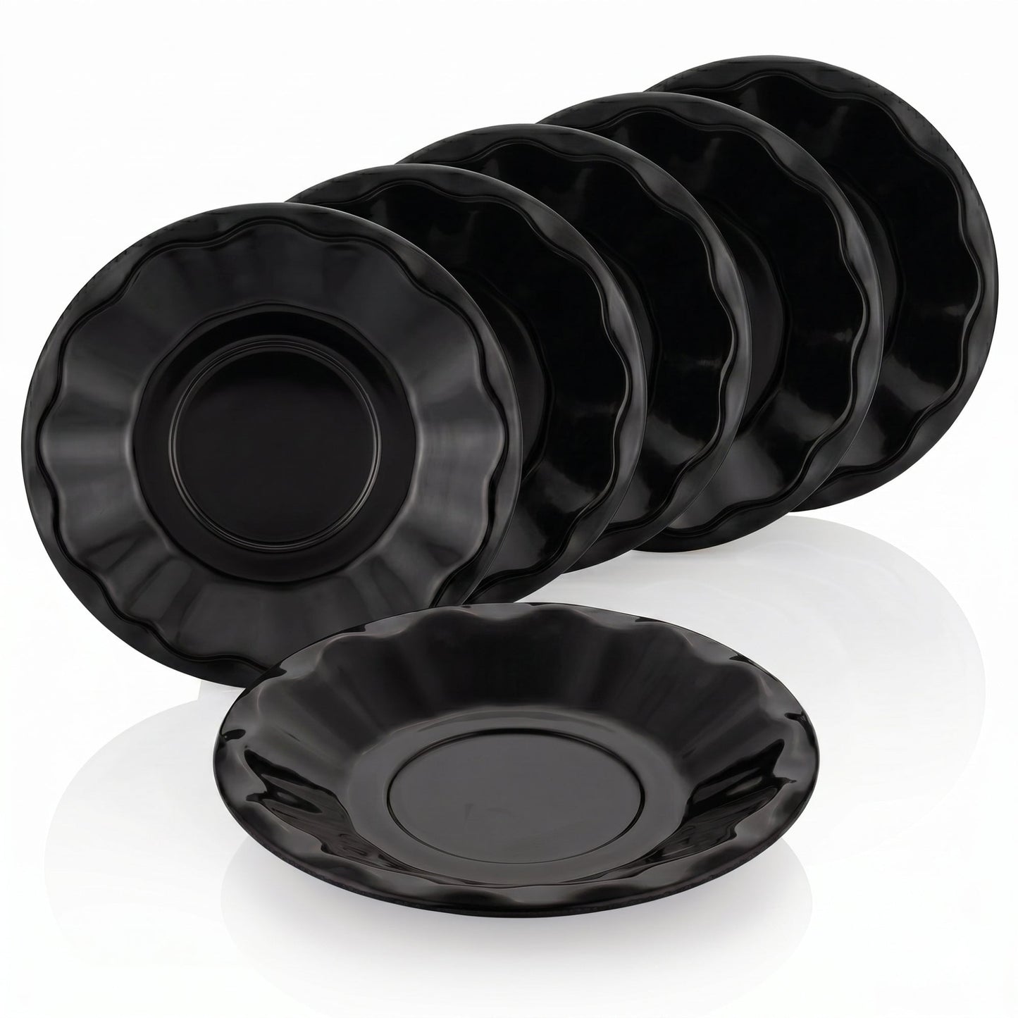 Melamine Tea Saucers Unbreakable 6 Piece — , 4.3 Inch