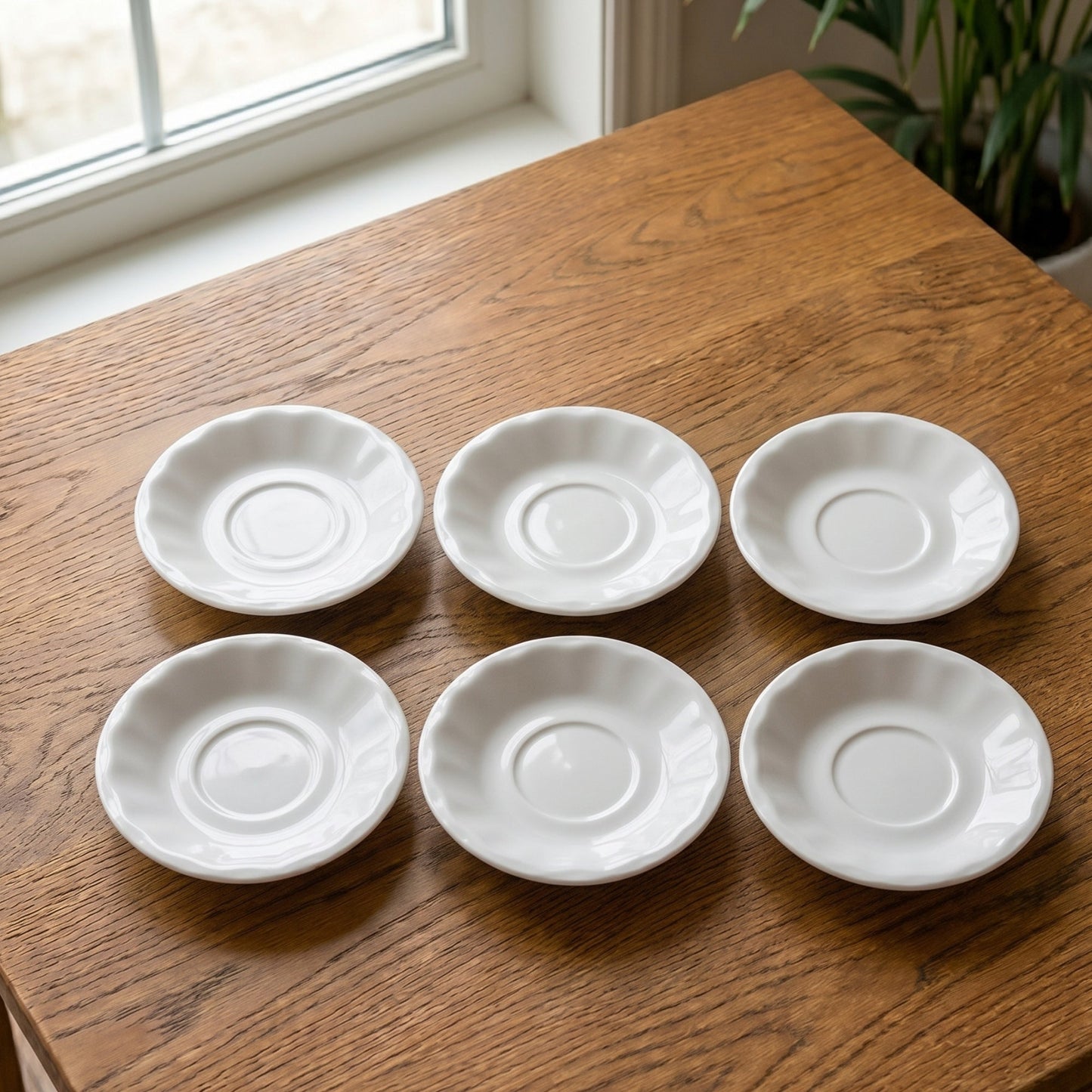 Melamine Tea Saucers Unbreakable 6 Piece — , 4.3 Inch