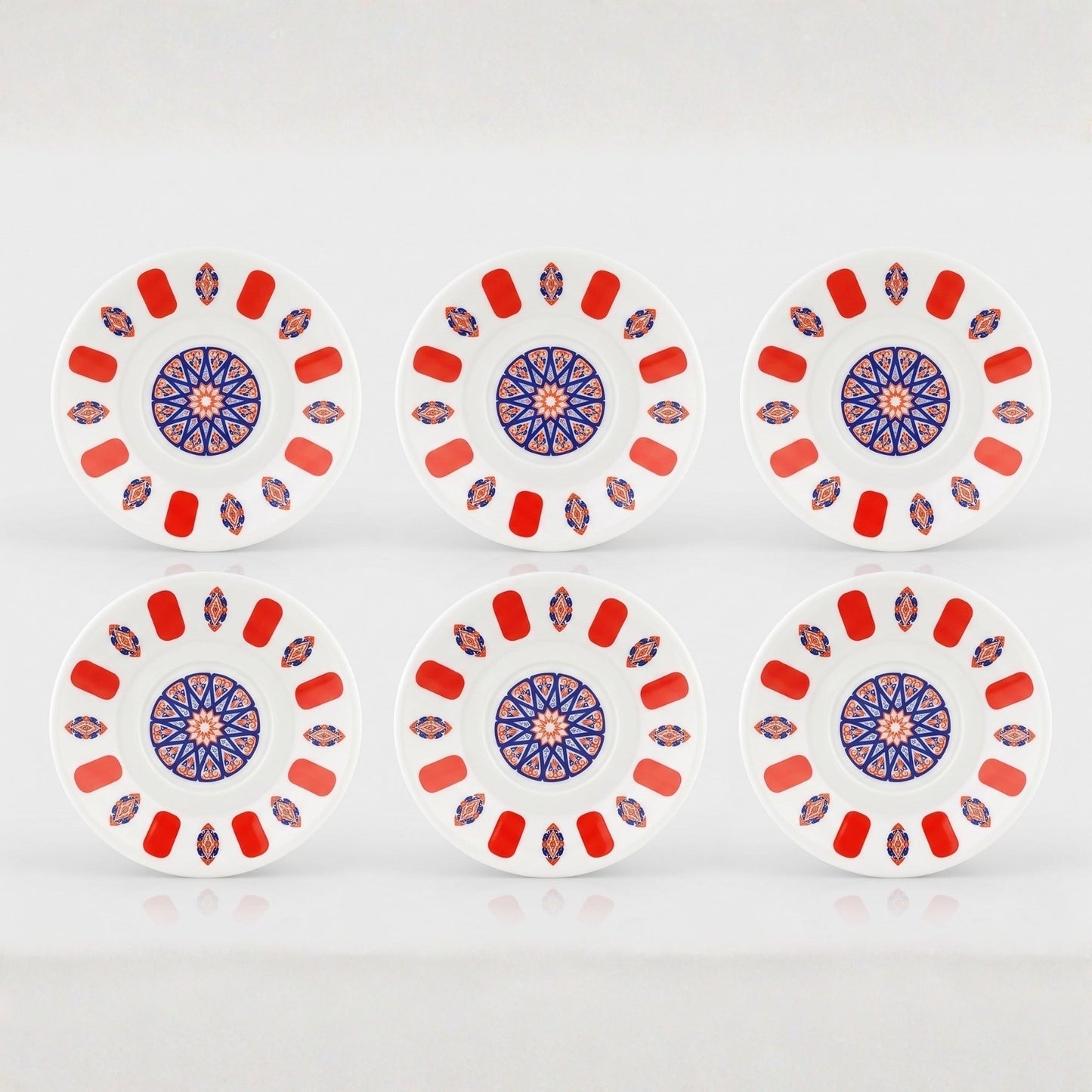 Melamine Tea Saucers Unbreakable 6 Piece — , 4.3 Inch