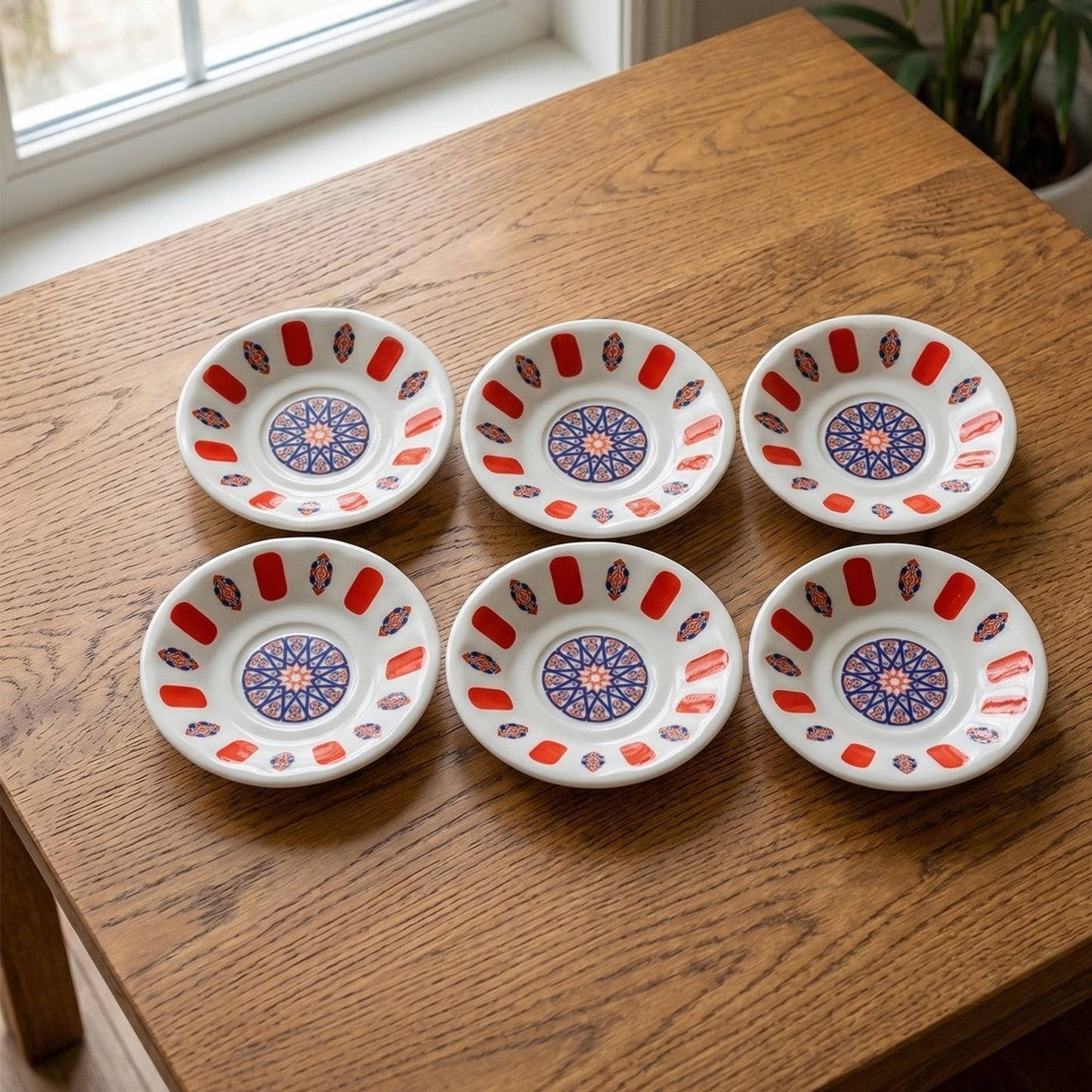 Melamine Tea Saucers Unbreakable 6 Piece — , 4.3 Inch