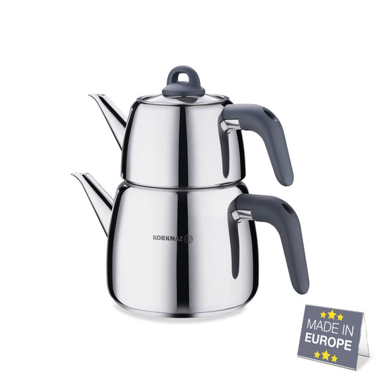 Turkish Teapot Set Bakelite Handle 3 L — Korkmaz, 4 Colors