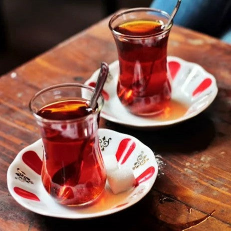 Melamine Turkish Tea Saucer Set 6 Piece — 3.9 Inch