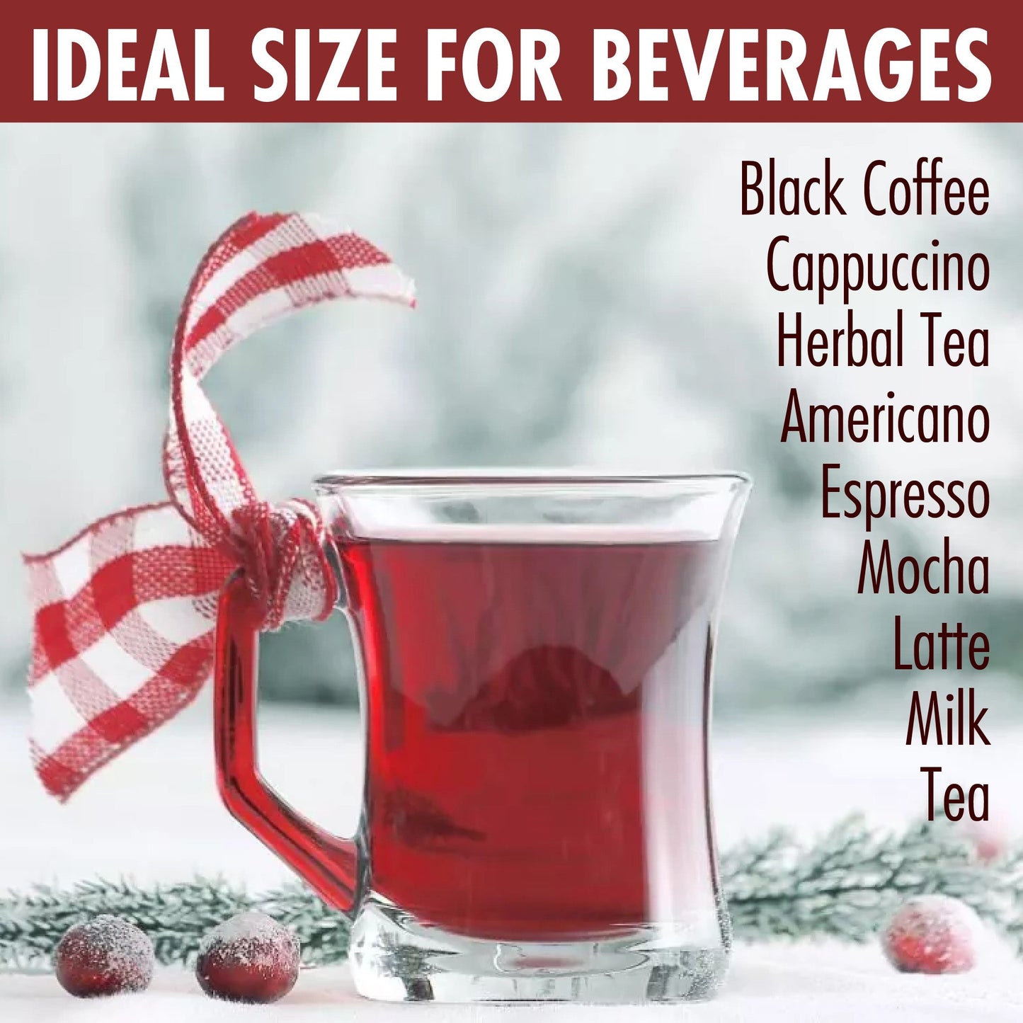 Turkish Tea Cup Set 6 Piece Large — Manhattan, 7.5 Oz