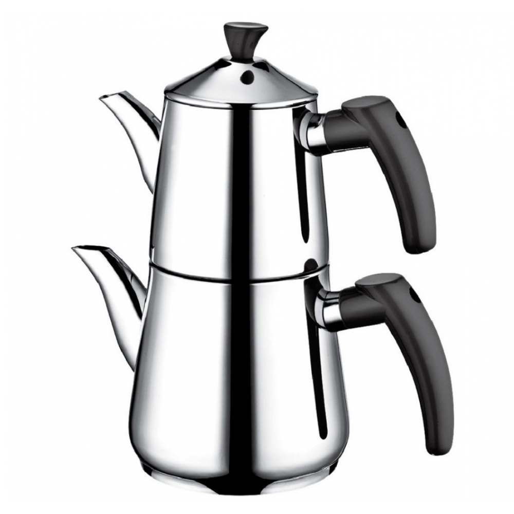 Turkish Teapot Set Pyramid Shape — Piramit, 33 & 59.2 Oz