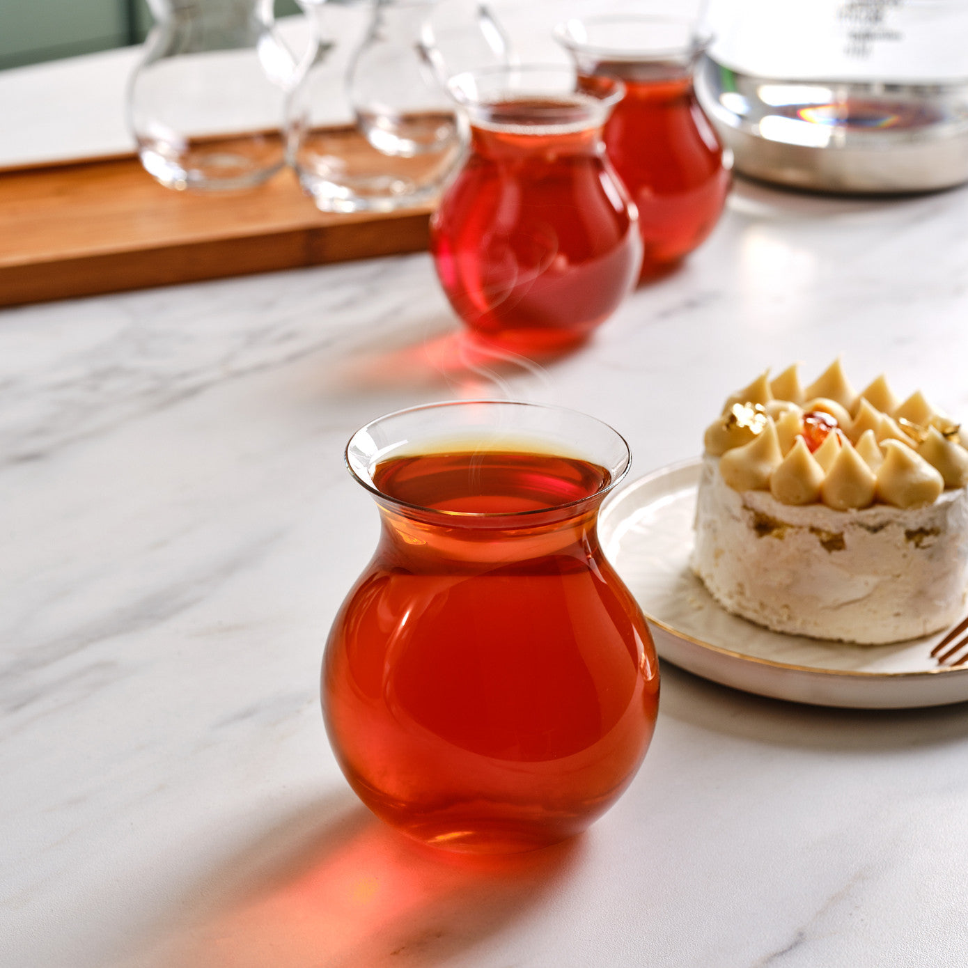 Turkish Tea Glass Set 6 Piece Large — Refikadan Gonlubol, 9.6 Oz