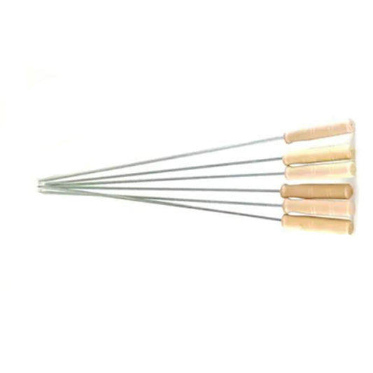 Shish Kabob Skewers Metal Grilling Sticks — 6 Piece