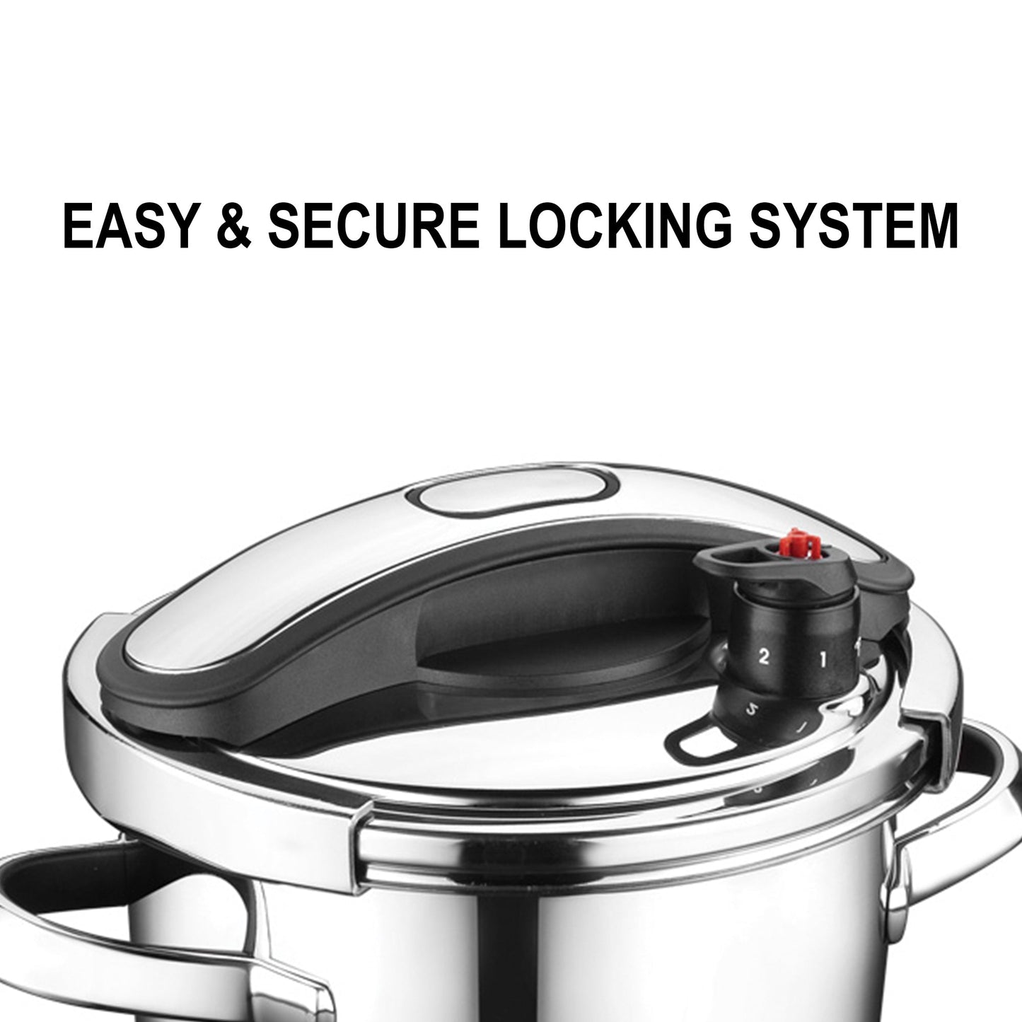 Korkmaz Vertex Black Pressure Cooker — 6.3 Qt