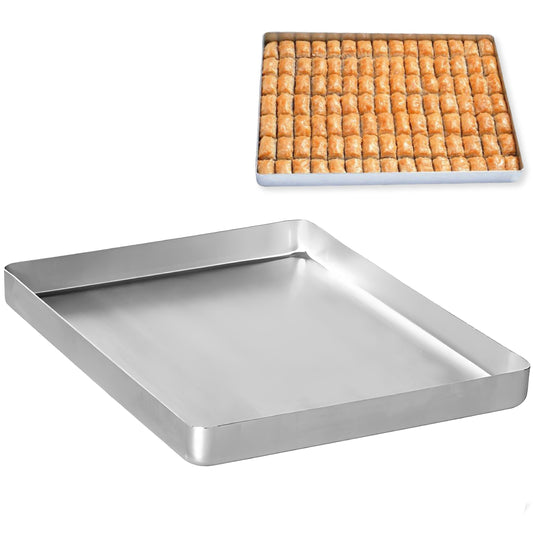Baklava Tray Aluminum 14x18 Inch — 2.2 Lbs Baking Pan