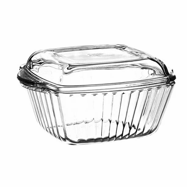 Pasabahce Glass Ovenware Fluted Casserole Dish — 88 Oz
