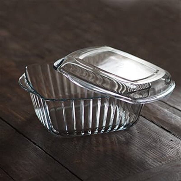 Pasabahce Glass Ovenware Fluted Casserole Dish — 88 Oz