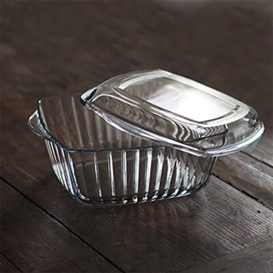 Pasabahce Glass Ovenware Fluted Casserole Dish — 88 Oz