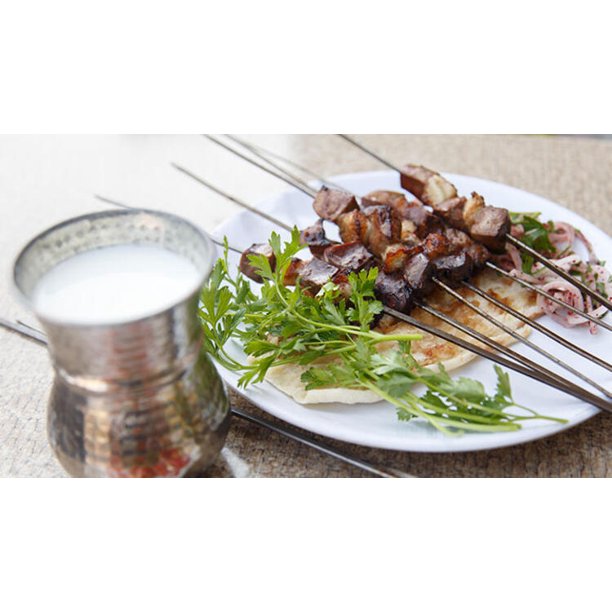 Metal Kabob Skewers for BBQ Grilling — 6 Piece Set
